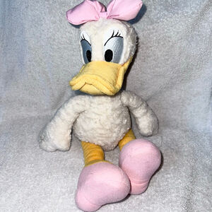 Vintage 1990s Disney Store Walt Disney Daisy Duck 18” Plush Stuffed Animal